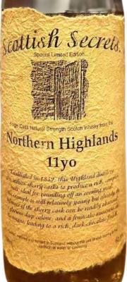 North Highlands 11yo UD Scottish Secrets 60.5% 700ml