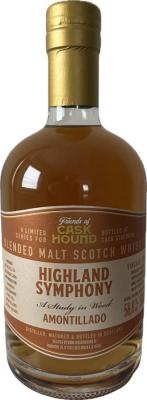 Highland Symphony 2013 TCaH Friends of Caskhound Bourbon + Finish 10month 1st Fill Amontillado 58.8% 500ml