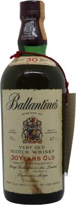 Ballantine's 30yo Spirit S.p.A. Genova Italy 43% 750ml