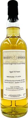 Lowland Single Malt 2011 WhB Refill Bourbon Barrel 52.4% 700ml