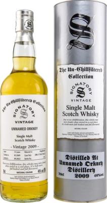 Unnamed Orkney 2009 SV The Un-Chillfiltered Collection Hogshead DRU 17/A67 20+22 46% 700ml