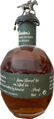 Blanton's Single Barrel Special Reserve #4 Charred American White Oak Barrel 40% 700ml