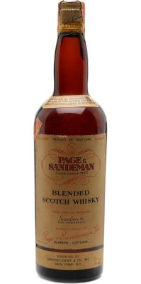 Page & Sandeman Blended Scotch Whisky 43% 750ml