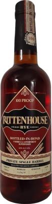 Rittenhouse 5yo Private Single Barrel New American Oak State of South Carolina 50% 750ml