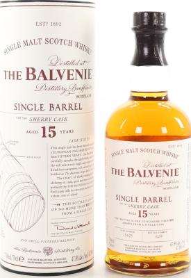Balvenie 15yo Sherry #15625 47.8% 700ml
