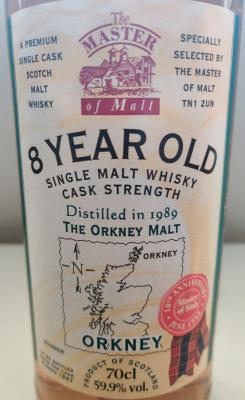 The Orkney Malt 1989 MoM #1887 59.9% 700ml