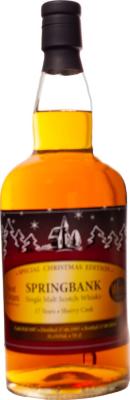 Springbank 1997 BD Special Christmas Edition Sherry Cask 818/1997 Best Dram & The Whisky Chamber 51.1% 700ml