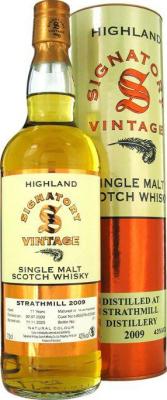 Strathmill 2009 SV The Un-Chillfiltered Collection 1st Use Hogshead 805078 + 805080 43% 700ml