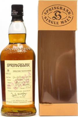 Springbank 1996 Marsala Finish Wood Expressions 9yo 58% 700ml