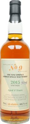 The Nine Springs 2015 16st 1st Fill Bourbon Barrel 60.7% 700ml