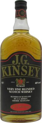 J.G. Kinsey 12yo Very Fine Blended Scotch Whisky Wingold Spirituosen GmbH Hamburg 40% 700ml