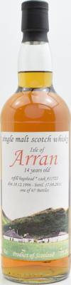 Arran 1996 DT 14yo Refill Hogshead #811522 55.3% 700ml