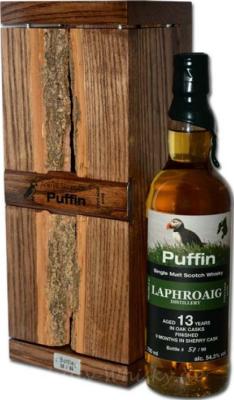 Laphroaig 13yo DT Animal Series #1 Puffin Oak Cask + Sherry Cask Finish 54.3% 700ml