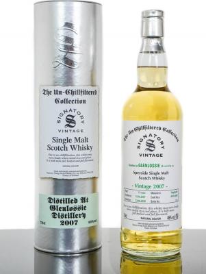 Glenlossie 2007 SV The Un-Chillfiltered Collection 13yo 4019 + 4020 46% 700ml