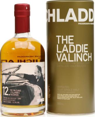 Bruichladdich 1992 Laddie Crew Valinch 12 PG McCuaig Bourbon Cask 053 R13/110 51.3% 500ml