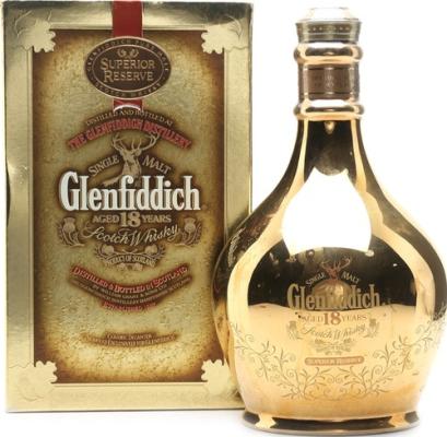 Glenfiddich Superior Reserve Gold Decanter 23 carat 43% 700ml