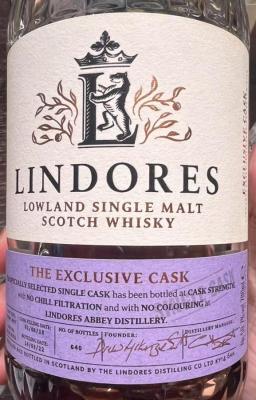 Lindores Abbey 2018 The Exclusive Cask Sherry Butt china 59.7% 700ml