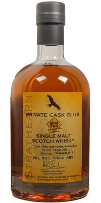 Strathearn 2015 Private Cask Club Non-Peated Ex-Bourbon Dead End Rock & Blues Bar Aschaffenburg 55.9% 700ml