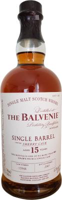 Balvenie 15yo Single Barrel Sherry Cask #13944 47.8% 700ml