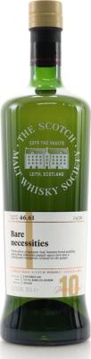 Glenlossie 2007 SMWS 46.61 Bare necessities 10yo 1st Fill Ex-Bourbon Barrel 55.1% 700ml