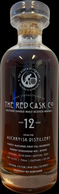 Auchroisk 2009 GWhL The Red Cask Co 1st Fill Sherry Hogshead 54.5% 700ml