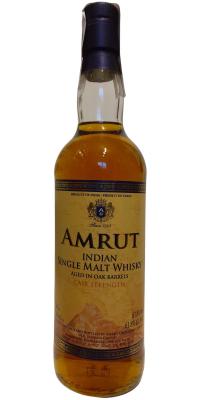 Amrut Cask Strength Oak Barrels 61.8% 700ml