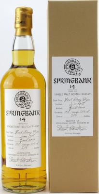 Springbank 1995 Society Bottling Fresh Sherry Pipe 57.1% 700ml
