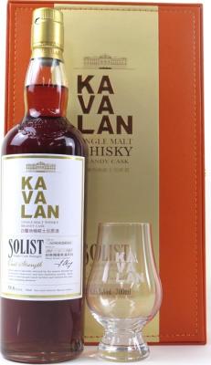 Kavalan Solist Brandy Cask Giftbox With Glass A090620010 58.6% 700ml