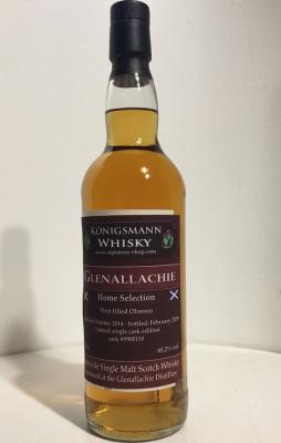 Glenallachie 2014 Km Home Selection 1st filled Oloroso 9900155 65.2% 700ml