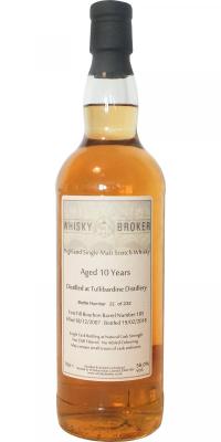 Tullibardine 2007 WhB First Fill Bourbon Barrel #185 58% 700ml