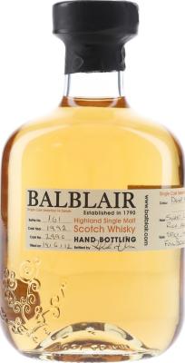 Balblair 1992 Hand Bottling Bourbon Cask #2990 60.9% 700ml