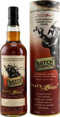 Peat's Beast Batch Strength FF PX Sherry Wood Finish 54.1% 700ml