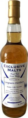 Longmorn 1995 CWC Exclusive Malts 10yo Claret Wine Cask Finish 51.5% 700ml
