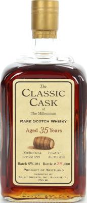 The Classic Cask 1964 TCC Oloroso Sherry Casks Batch SW-104 43% 750ml