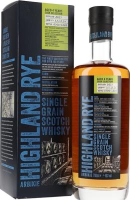 Arbikie 2015 Highland Rye 3, 5, 13, 14 46% 700ml