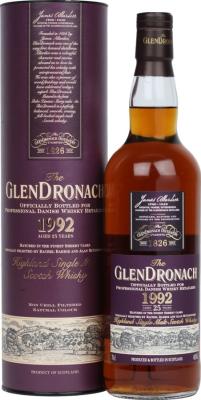 Glendronach 1992 Vintage Bottling Sherry Casks Danish Whisky Retailers 48% 700ml