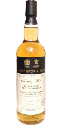 Blair Athol 2007 BR Ex-Bourbon #4577 55.1% 700ml