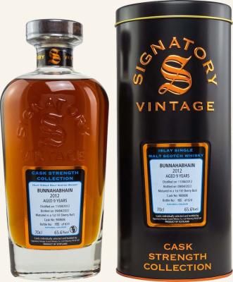 Bunnahabhain 2012 SV 1st Fill Sherry Butt 65.6% 700ml