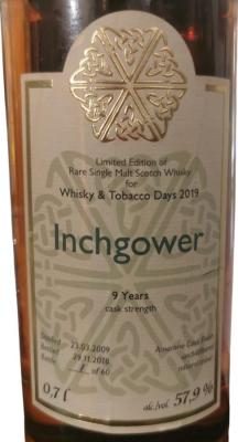 Inchgower 2009 UD Amarone Cask Finish Whisky & Tobacco Days 2019 57.9% 700ml