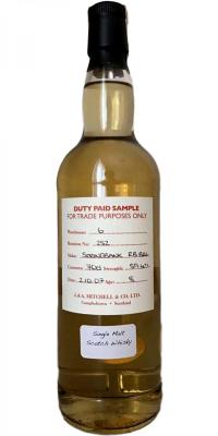 Springbank 2007 Duty Paid Sample For Trade Purposes Only Refill Bourbon Barrel Rotation 252 59.4% 700ml