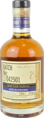 William Grant & Sons Limited Batch No: 1/042501 Rare Cask Reserves The Whisky Shop 47% 350ml