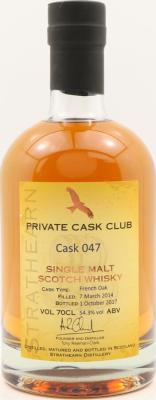 Strathearn 2014 Private Cask Club French Oak #047 54.3% 700ml