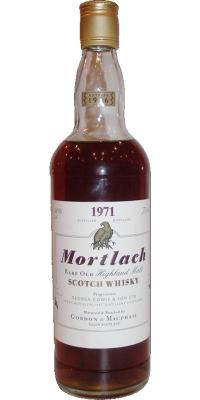 Mortlach 1971 GM Rare Old Highland Malt white label Sherry Cask 40% 700ml