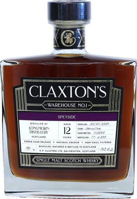 Longmorn 2008 Cl Warehouse #1 Sherry Cask C21001 52.6% 700ml