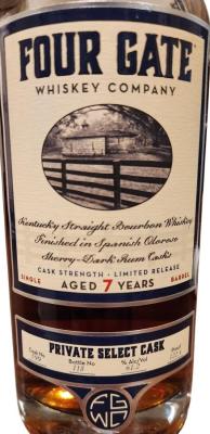 Four Gate Whisky Company 7yo FGWC Private Select Cask Mash & Journey 61.2% 750ml