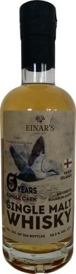 Einar's 5yo Eider Somateria mollissima Bourbon 58.5% 500ml