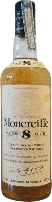 Moncreiffe 8yo M&C Sir Iain's Special Blended Scotch Whisky Hamadryadas Distribuidora S.A. Hadissa Madrid 40% 750ml