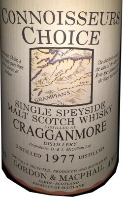 Cragganmore 1977 GM Connoisseurs Choice 40% 700ml