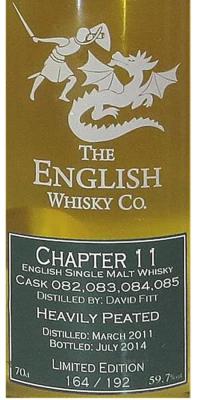 The English Whisky 2011 Chapter 11 Heavily Peated 59.7% 700ml