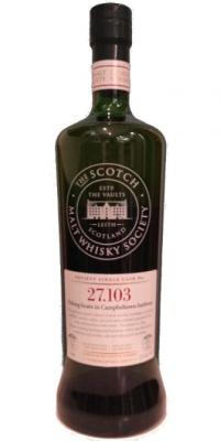 Springbank 2000 SMWS 27.103 Refill Bourbon Barrel 50.4% 750ml